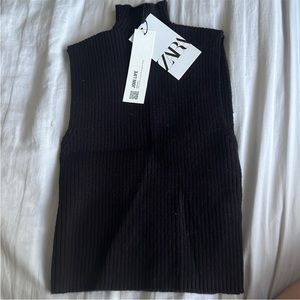 ZARA Mockneck Sweater Tank